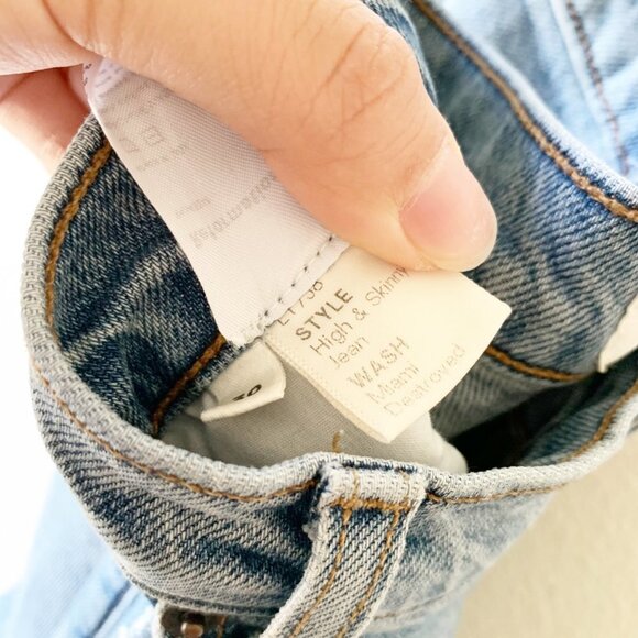 Reformation High & Skinny Miami Destroyed Jeans 30 - Picture 12 of 12